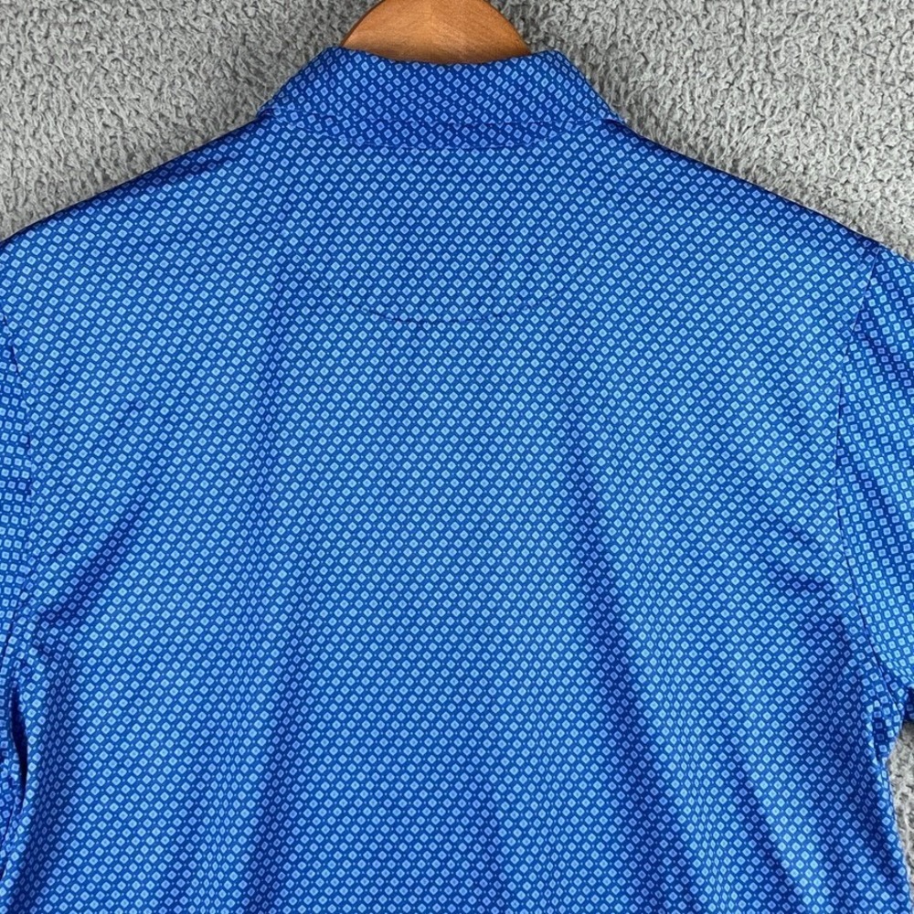 Lot of 2 - Donald Ross Golf Polo Shirt Mens Small Blue Geometric AOP Performance - Picture 8 of 16